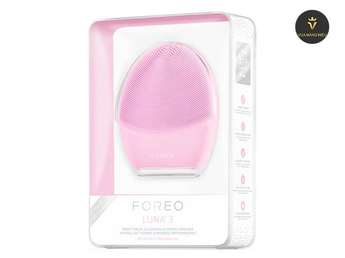 May rua mat Foreo Luna 3 mau hong - thiet ke